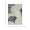Homeroots 6 x 9 ft. Ivory & Navy Indoor & Outdoor Area Rug 384835 - alternate 4